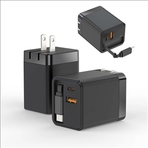 40W Retractable Cable Fast Charger